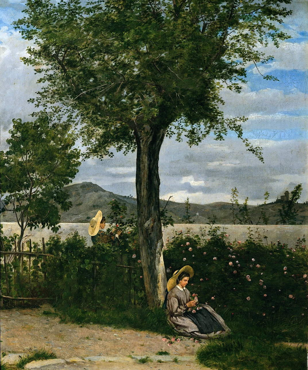 97-La raccolta delle rose di primavera-1862-Galleria d’Arte Moderna, Palazzo Pitti, Firenze 